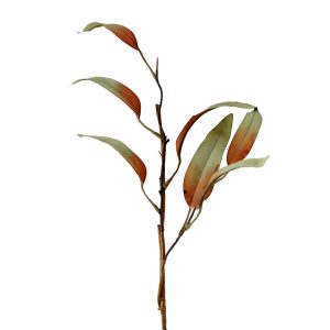 Branch olive leaves 90cm Red Grey