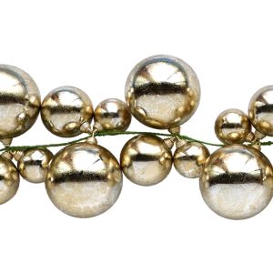 Gold chrome ball garland