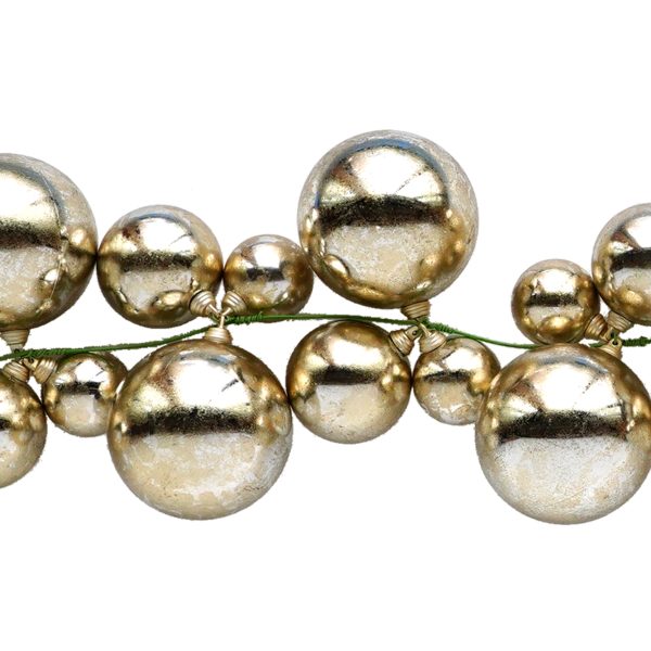 Gold chrome ball garland