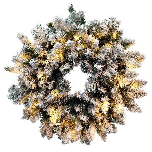 Donner (snow) LED wreath