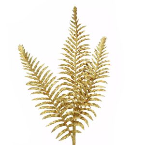 Folium Cycas gold glitter leaf