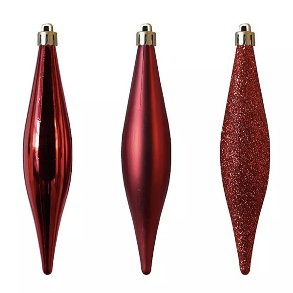 IJspegel Rood glans glitter en mat