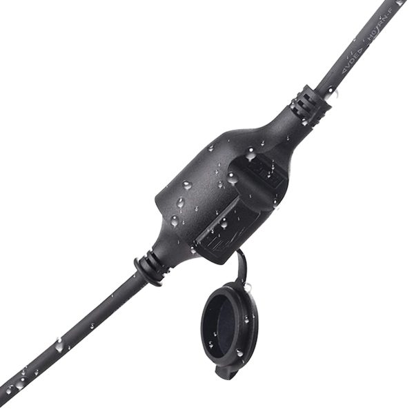Extension cord black (IP44) - Image 2