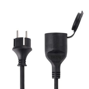 Extension cord black (IP44)