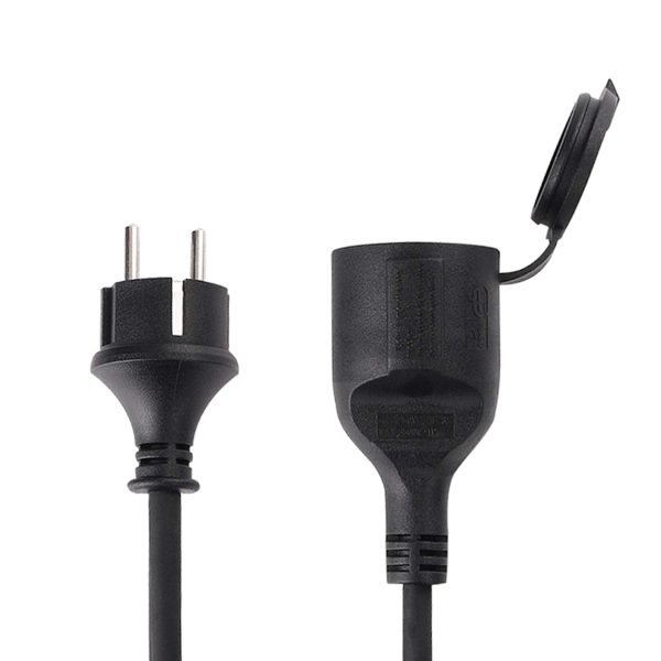 Extension cord black (IP44)