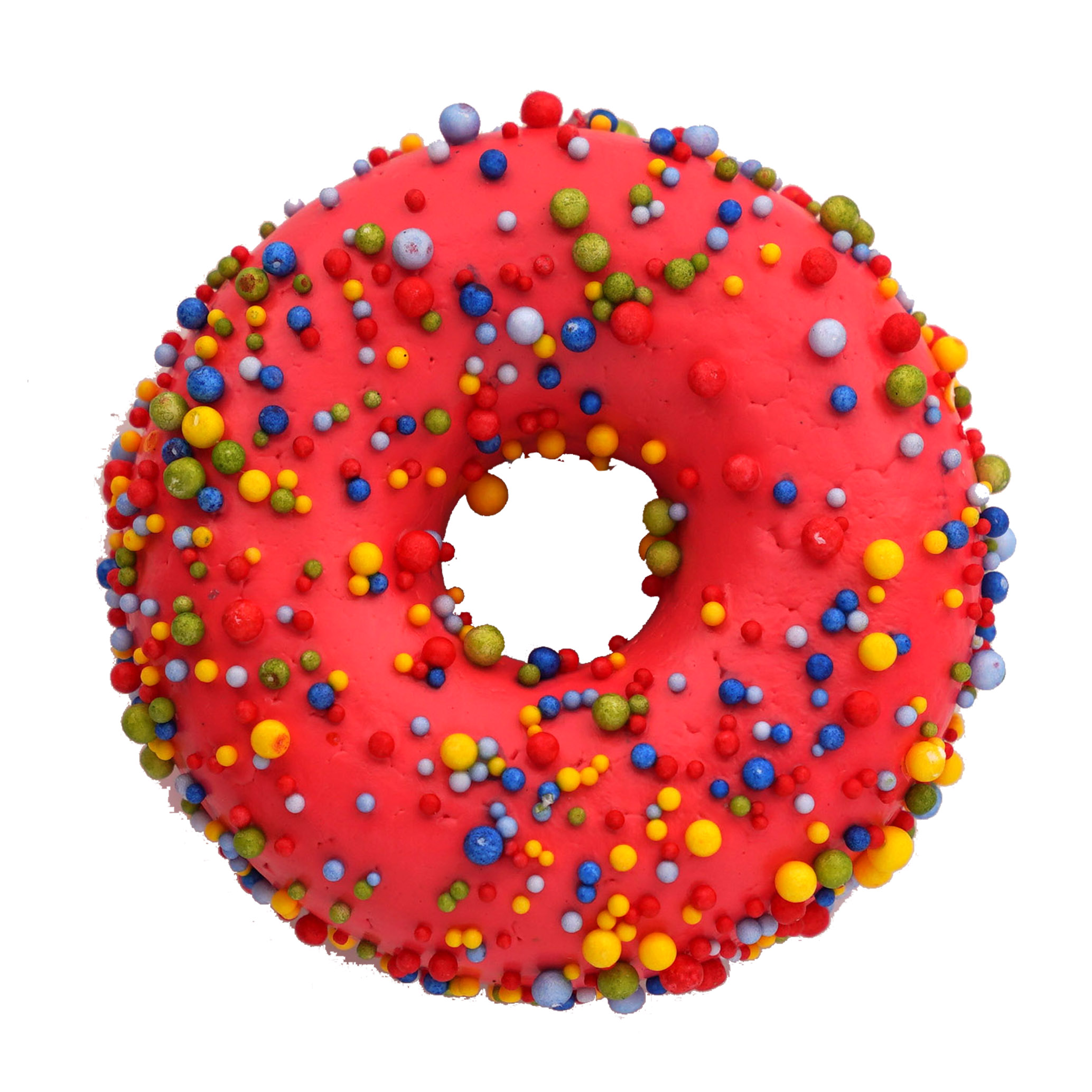 Stijlvolle decoratieve donutvorm, perfect voor moderne en feestelijke kerstarrangementen.